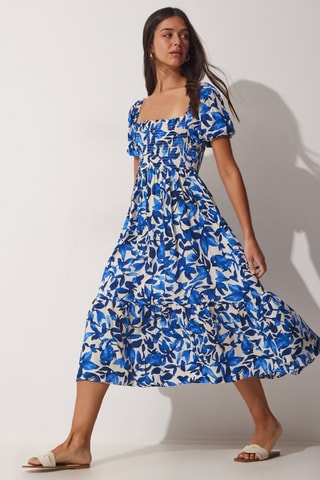Vestido midi - Azul