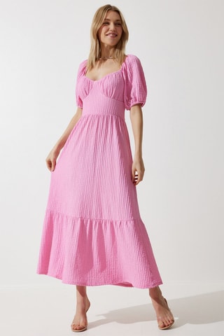 Vestido midi - Rosa
