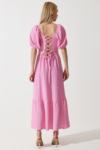 Vestido midi - Rosa