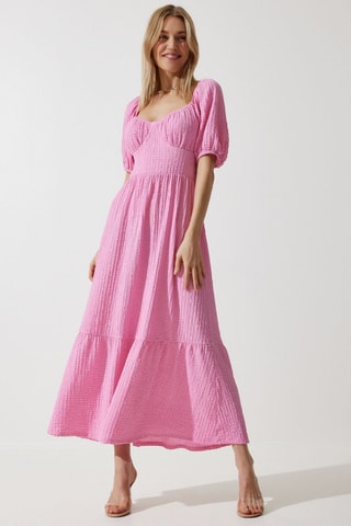Vestido midi - Rosa