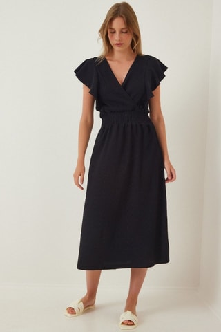 Vestido midi - Preto