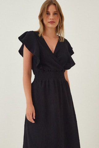 Vestido midi - Preto