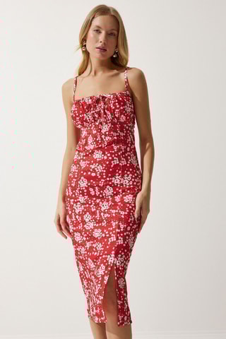 Vestido midi - Vermelho