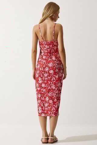 Vestido midi - Vermelho