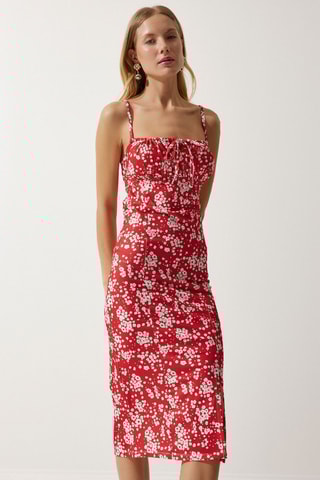 Vestido midi - Vermelho