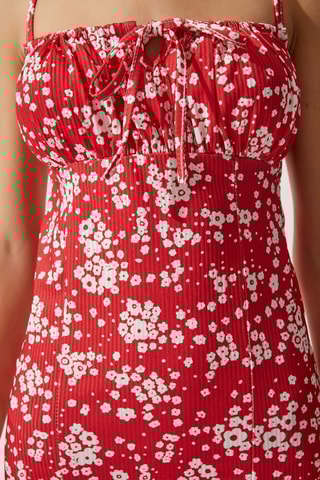Vestido midi - Vermelho