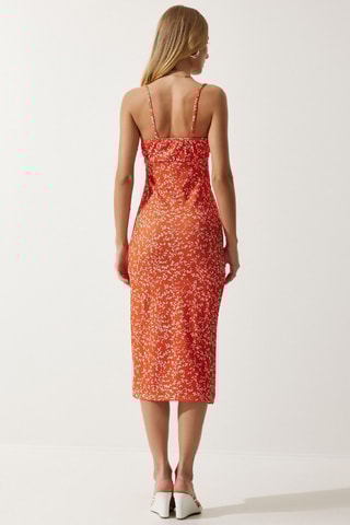 Vestido midi - Laranja
