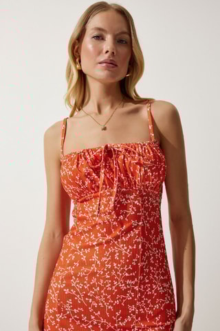 Vestido midi - Laranja