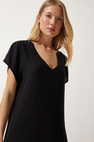 Vestido midi - Preto