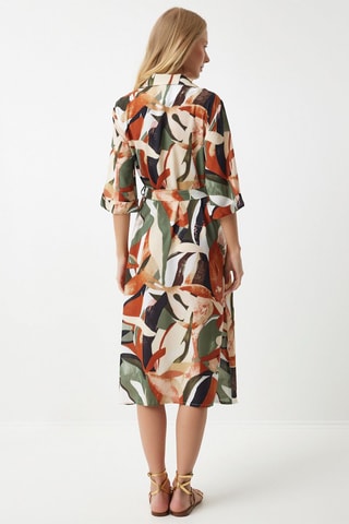 Vestido-camisa - Caqui