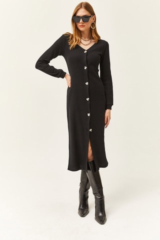 Vestido-camisa - Preto