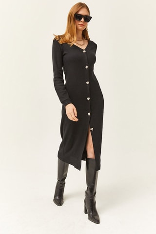 Vestido-camisa - Preto
