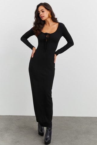 Vestido comprido Preto
