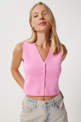 Colete de fato - Rosa