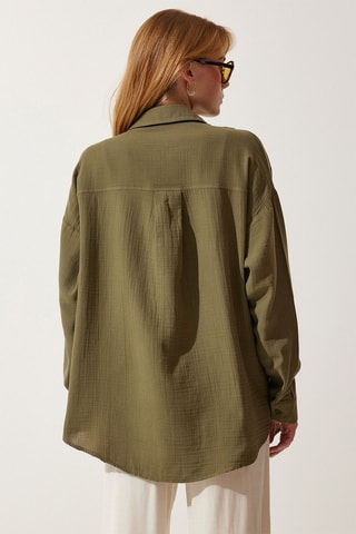 Camisa oversize - Caqui
