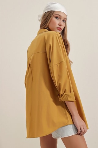Camisa oversize - Mostarda