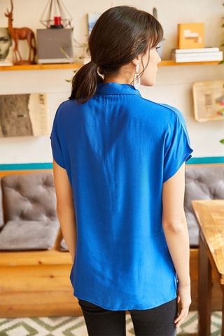Camisa - Azul-eléctrico