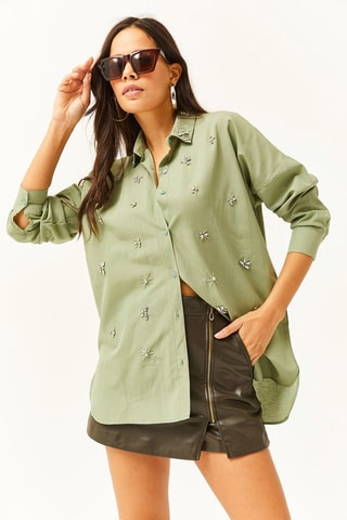 Camisa oversize - Verde