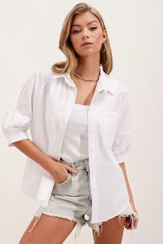 Camisa oversize - Branco
