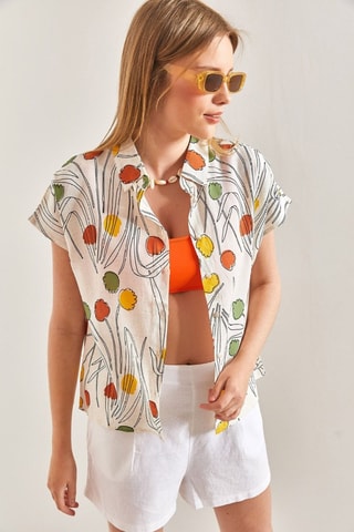 Camisa em linho - Branco