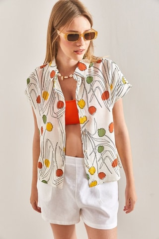 Camisa em linho - Branco