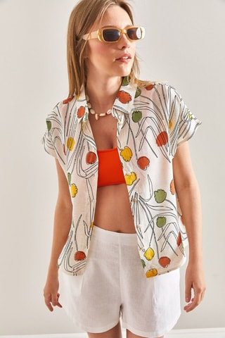 Camisa em linho - Branco