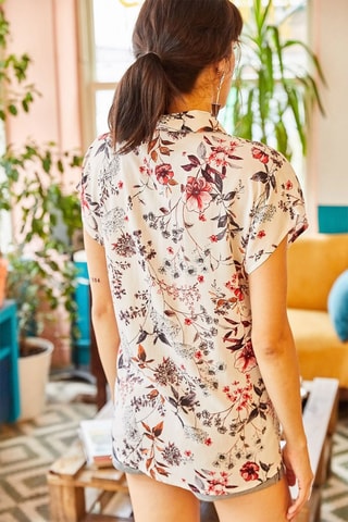 Camisa - Cru e antracite