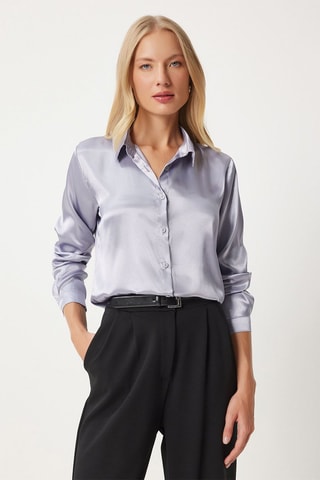 Camisa - Cinzento-claro