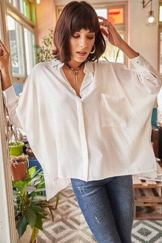 Camisa oversize - Branco