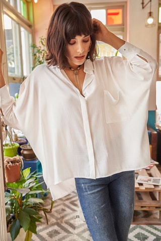 Camisa oversize - Branco
