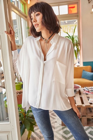 Camisa oversize - Branco