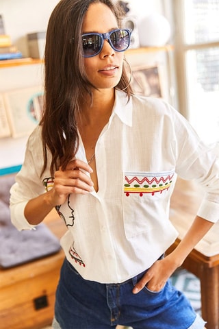 Camisa oversize - Cru