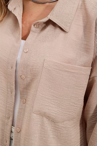 Camisa em linho - Bege