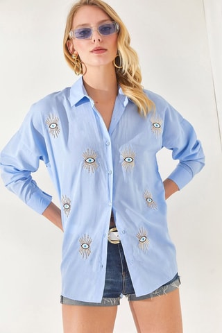 Camisa - Azul-claro