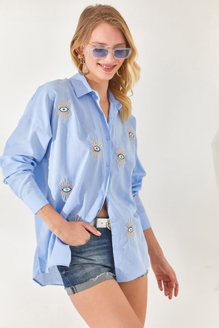 Camisa - Azul-claro