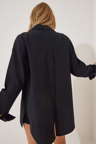 Sobrecamisa oversize - Preto