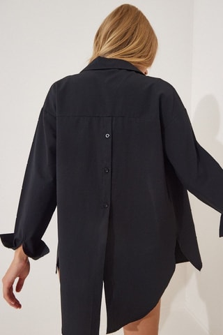 Sobrecamisa oversize - Preto