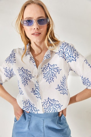 Camisa em linho - Branco