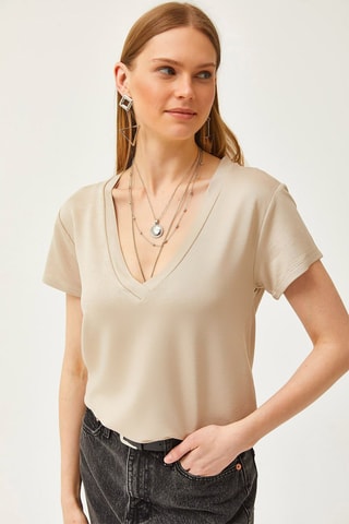 T-shirt - Beige