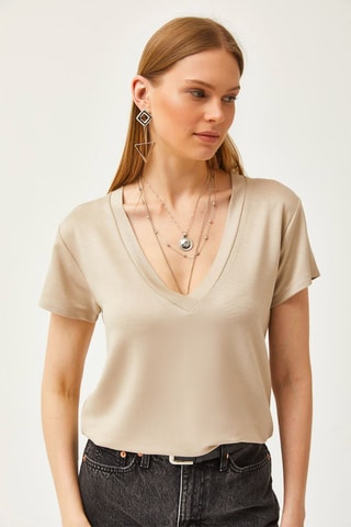 T-shirt - Beige