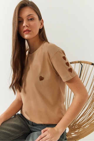 T-shirt - Castanho