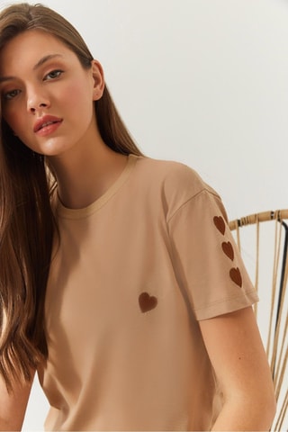 T-shirt - Castanho