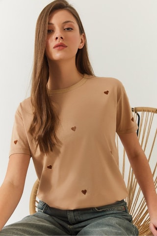 T-shirt - Marron
