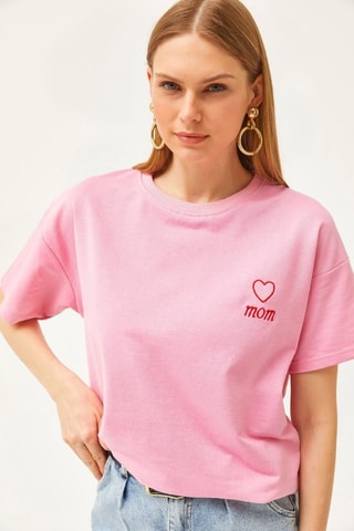 T-shirt oversize - Rosa