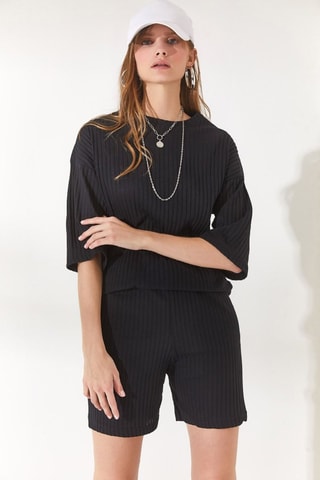 Blouse et short - Noir