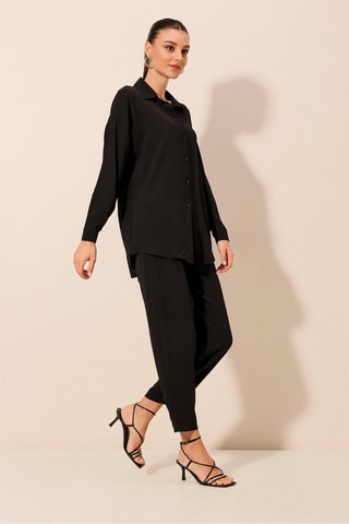 Camisa e calças - Preto