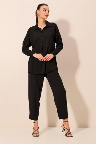 Camisa e calças - Preto