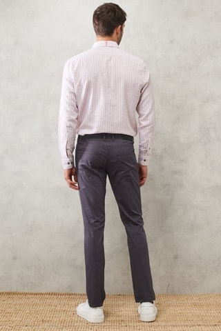 Calças chino slim - Cinzento