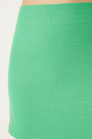Minissaia de cintura alta - Verde