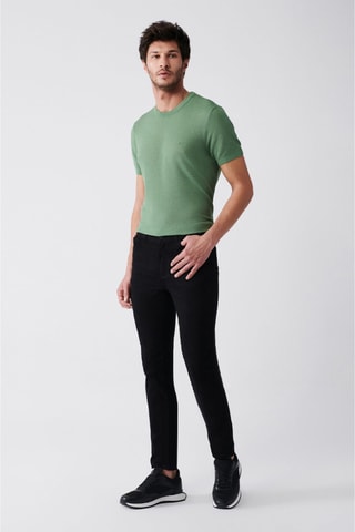 Calças slim - Preto